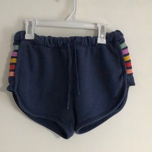 Navy Blue Aeropostale live love dream sweat shorts